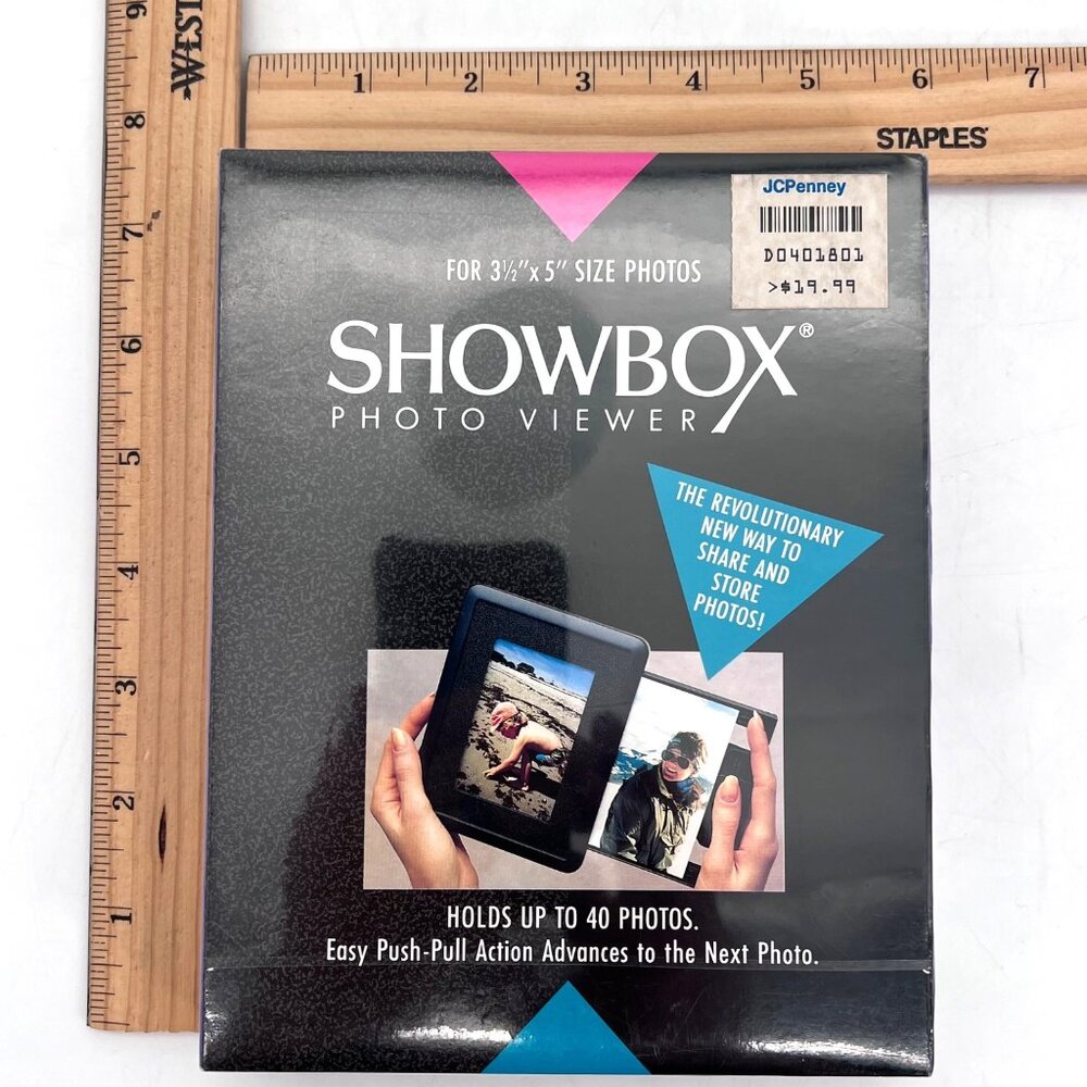 Burnes Showbox Photo Viewer For 3.5"x5" Photos Store & Share Vintage 1991 Sealed - Picture 11 of 12